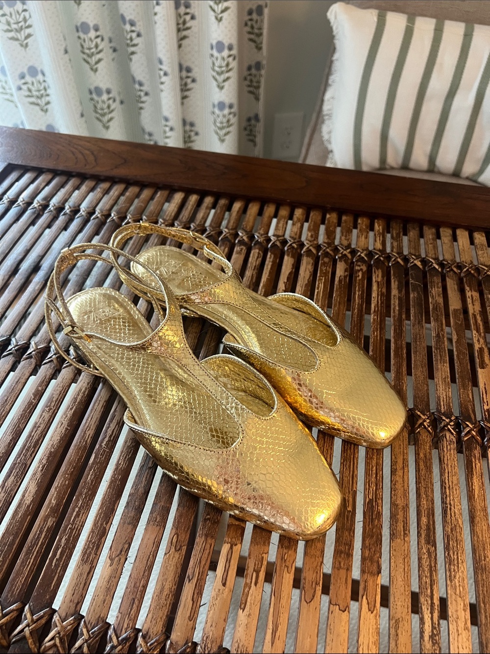 Zara Gold Slingback Women's Dress Flats